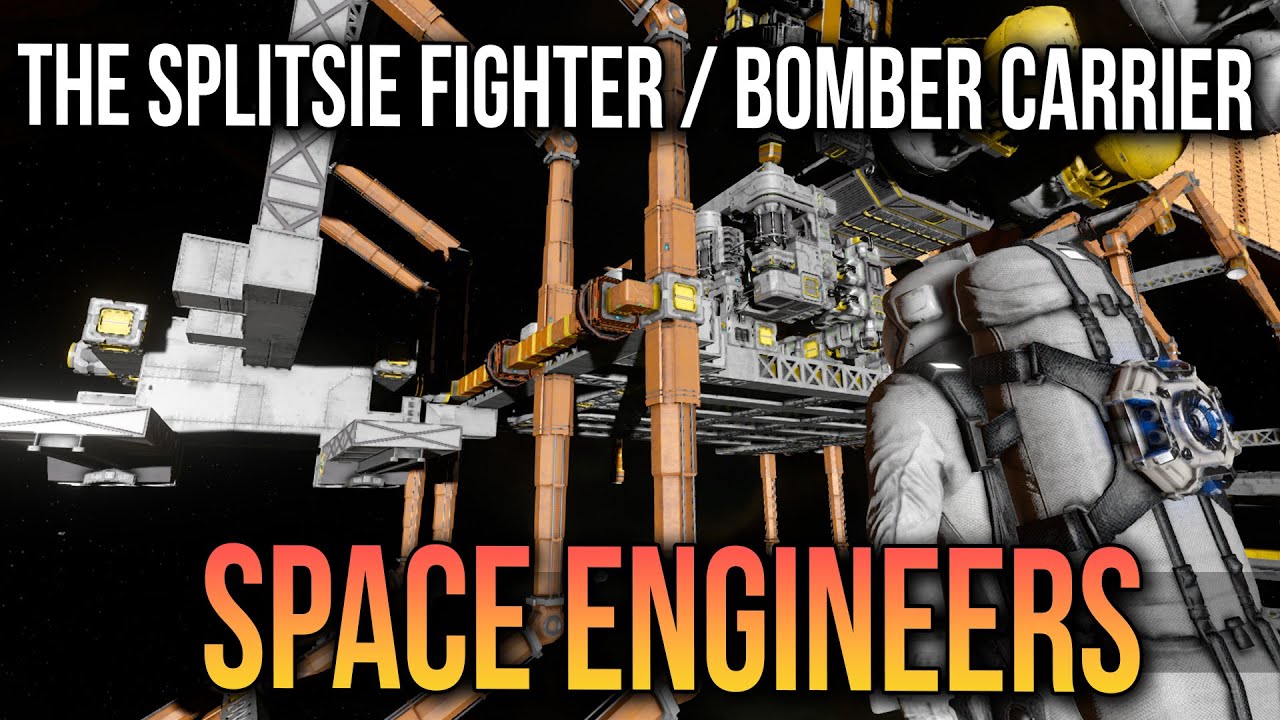 Building Our First Fleet Carrier - Space Engineers: Battlegroup Survival (Splitsie & Shack)