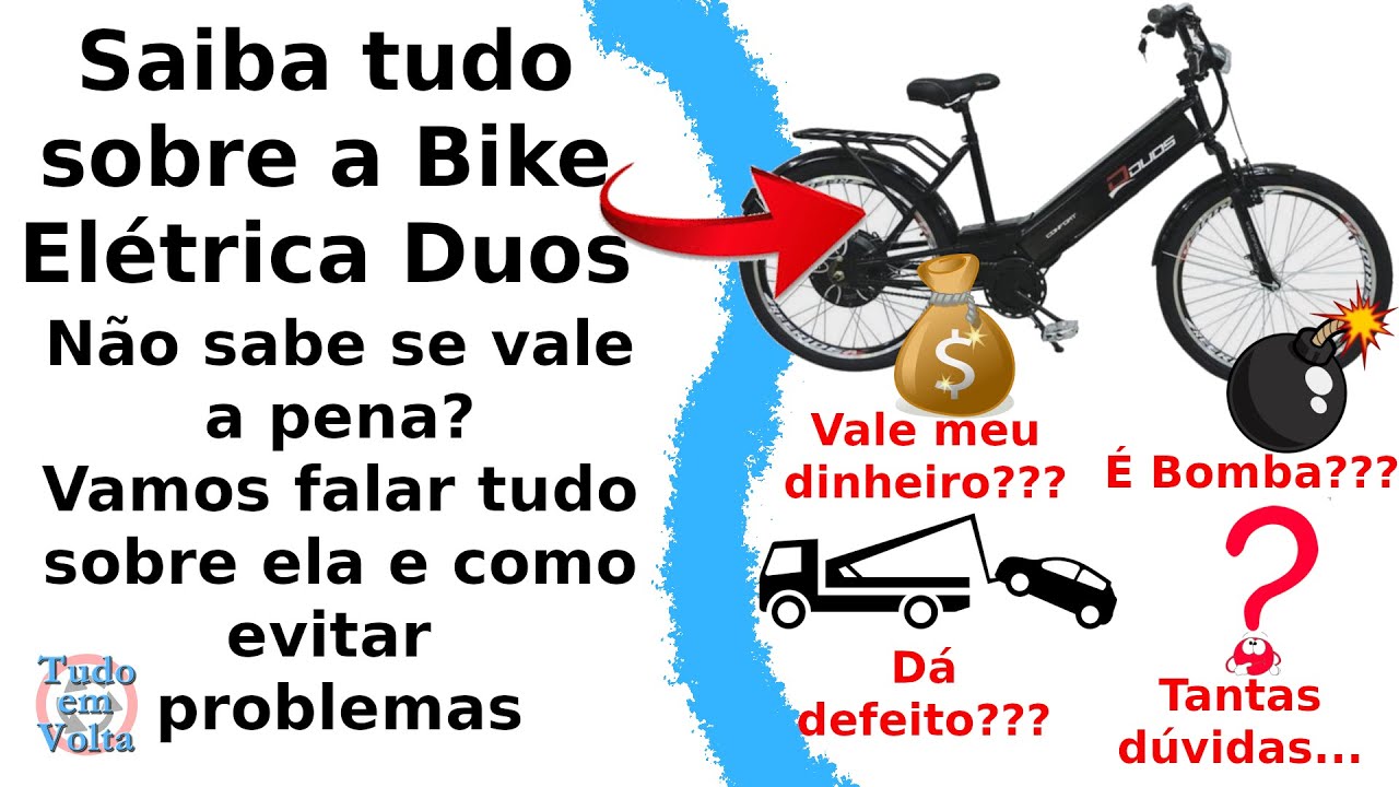 Bicicleta Duos Lithium full eletric vale a pena review e-bike econômica quanto gasta energia