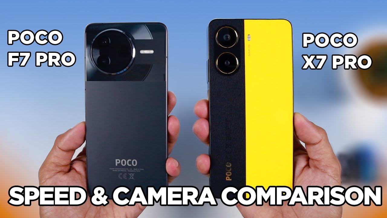 POCO F7 Pro vs POCO X7 Pro SPEED TEST & CAMERA Comparison | Zeibiz
