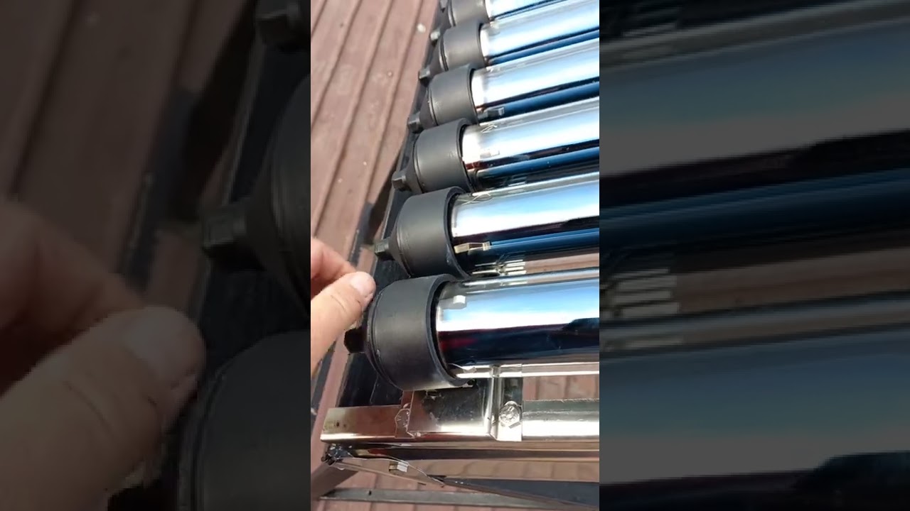 Panou solar, heat pipe ,încălzire apa de la soare.