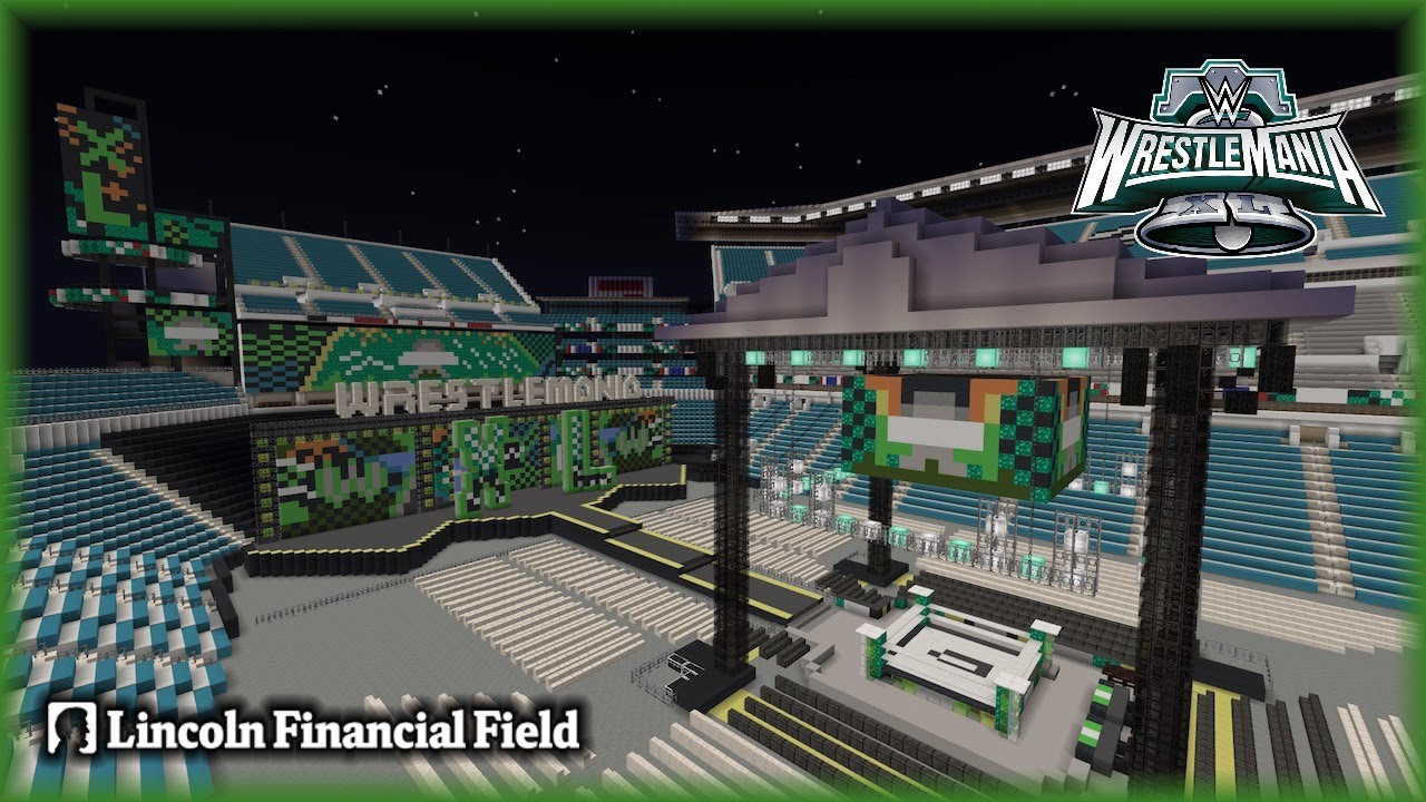 WWE WrestleMania 40 | Lincoln Financial Field | ССЫЛКА ДЛЯ СКАЧИВАНИЯ | Minecraft