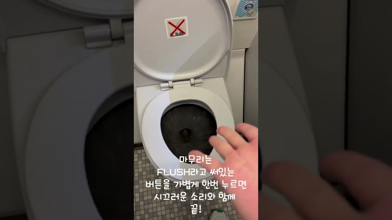 해외여행/ 비행기 팁/기내 화장실 사용팁!  여행가기전 꼭 보고 출발하세요!(How to use a toilet in flight)