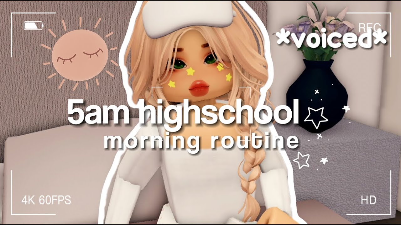 Моя школьная рутина в 5 утра💌 | grwm, завтрак, класс | berry ave rp