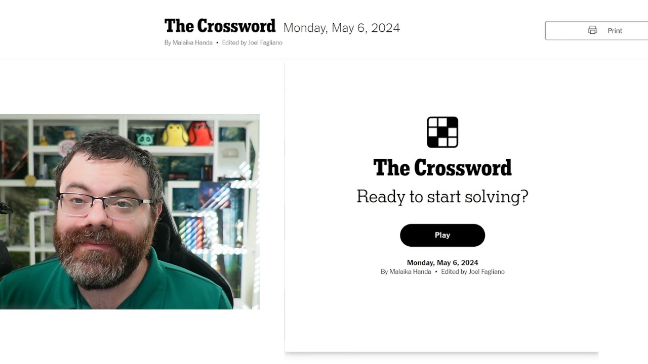Learning Crossword Week 4 | NYT Monday Crossword May 6th, 2024