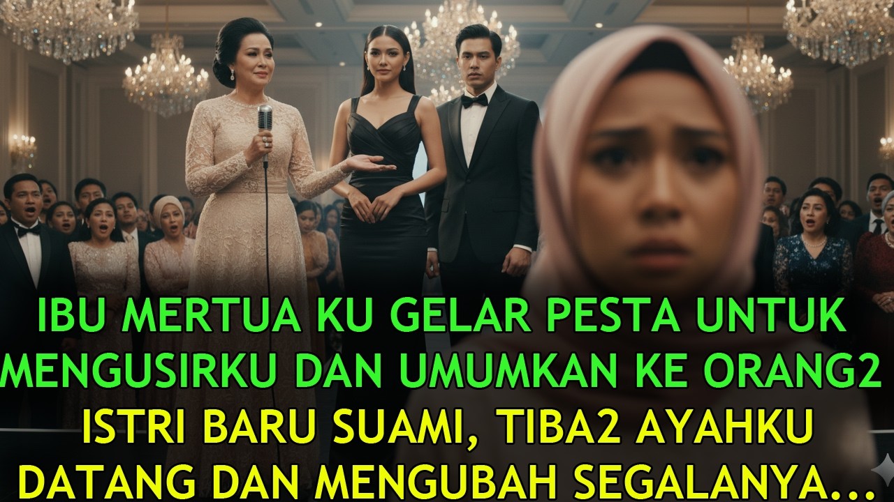 IBU MERTUAKU GELAR PESTA UNTUK MENGUSIRKU DAN UMUMKAN ISTRI BARU SUAMI, MEREKA SYOK SAAT AYAHKU...