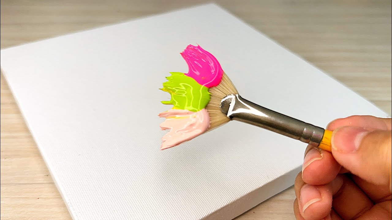 Lemon Butterfly Easy to Paint🌾🦋/How to paint Spring?acrylic painting for tutorial#221