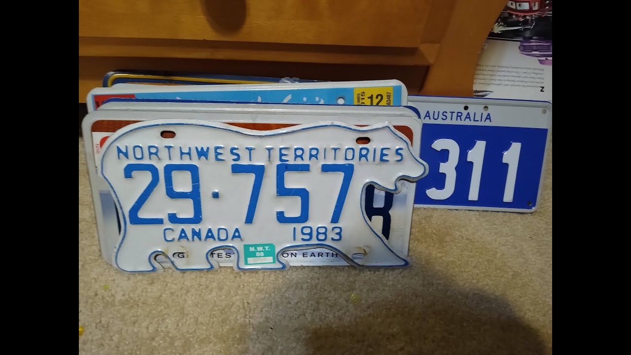 Big, Colorful License Plates Collection 2