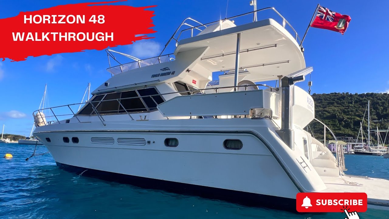 Horizon yachts 48 Powerboat for sale in the BVI