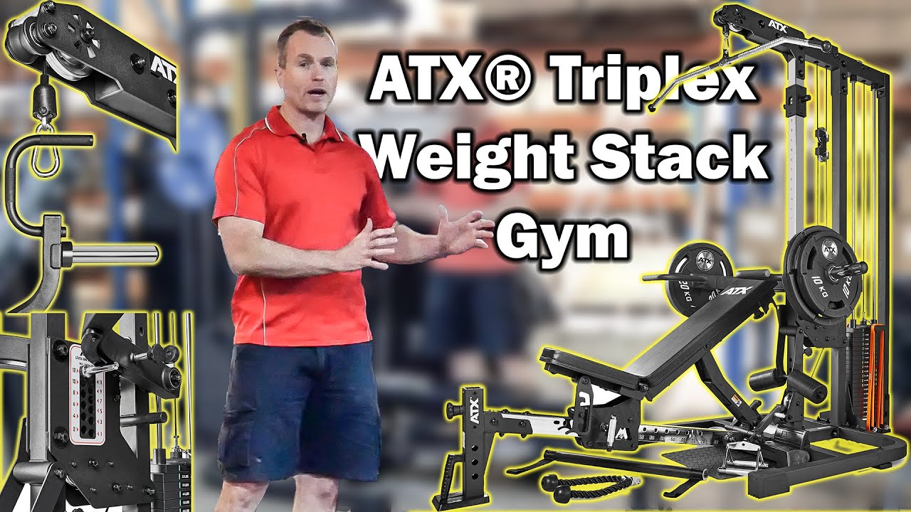 РАСШИРЕННЫЙ ОБЗОР СЭМА: тренажёрный зал ATX® Triplex Weight Stack | ATX-WSX-680-SW