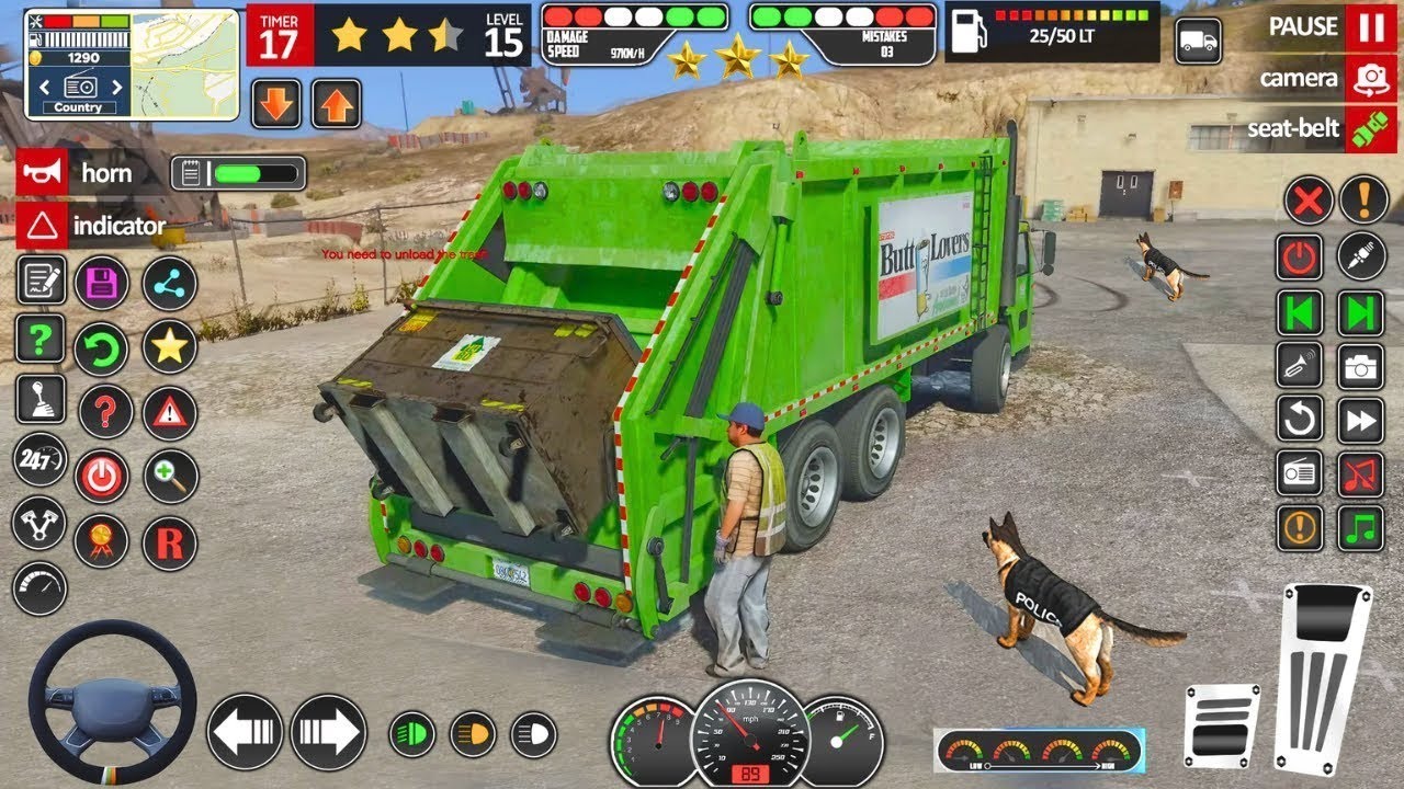 Garbage Truck Simulator 🚛 | Real City Cleanup Missions! (Gameplay)