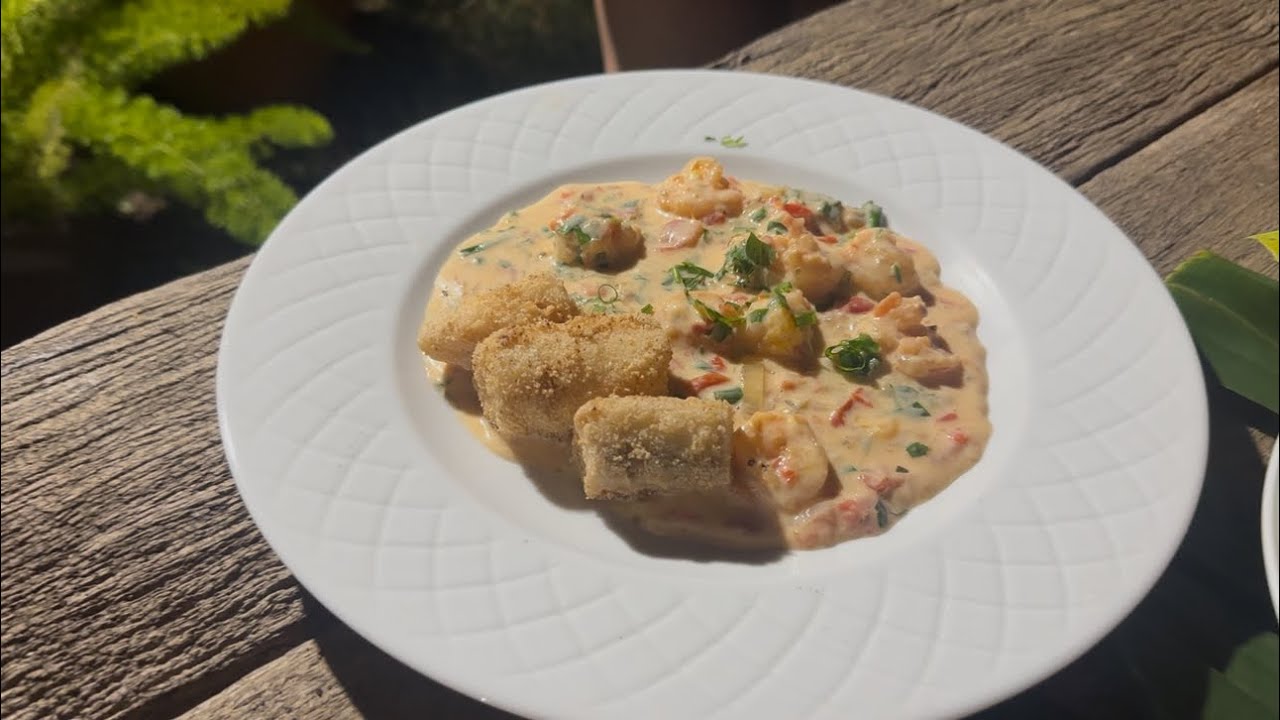 Camarão na moranga! 🍤🎃 & Peixe frito! 🐟 Aqui no sítio! 💚