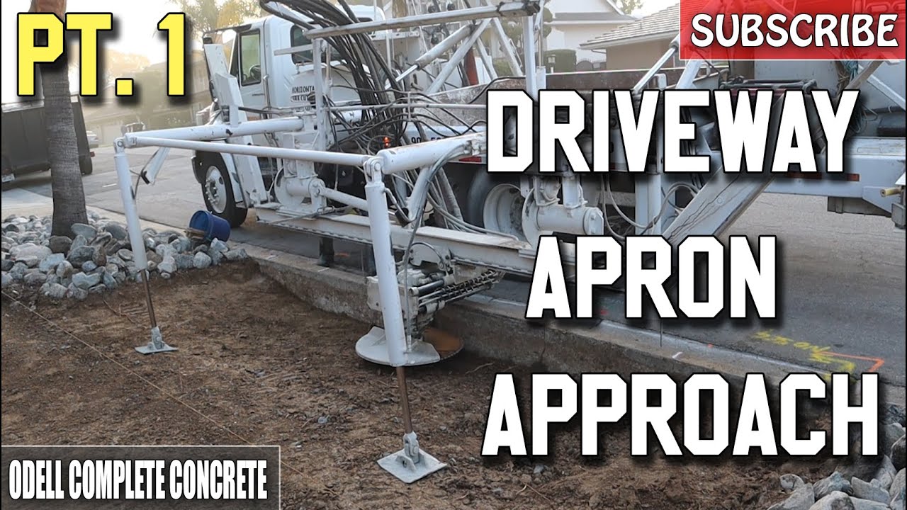How to Pour a Driveway Apron Approach Part 1