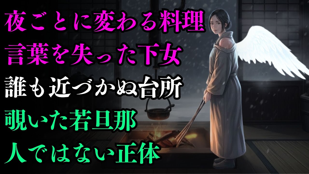 毎晩絶品の料理を作る口のきけない下女台所を覗いた若旦那が見てしまった信じられない正体 | 歴史  江戸時代  歴史怪異館  民話