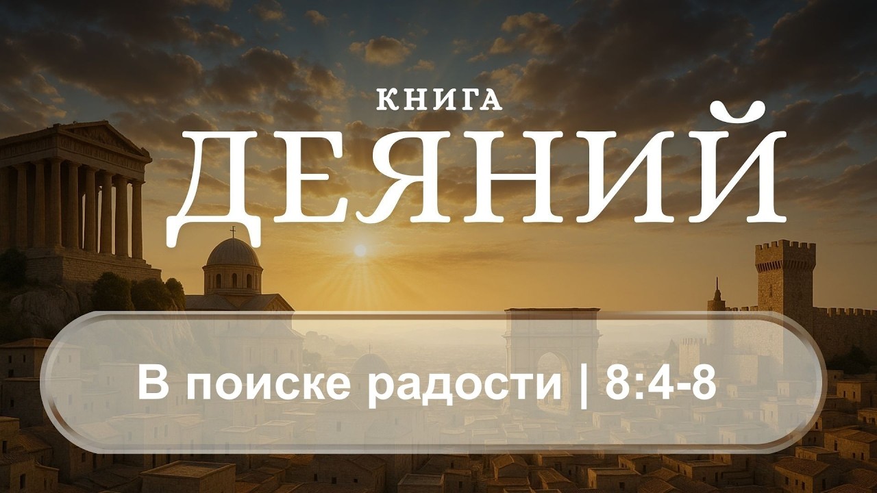 Деяния 8:4-8  | В поиске радости | Д. Жеребненков