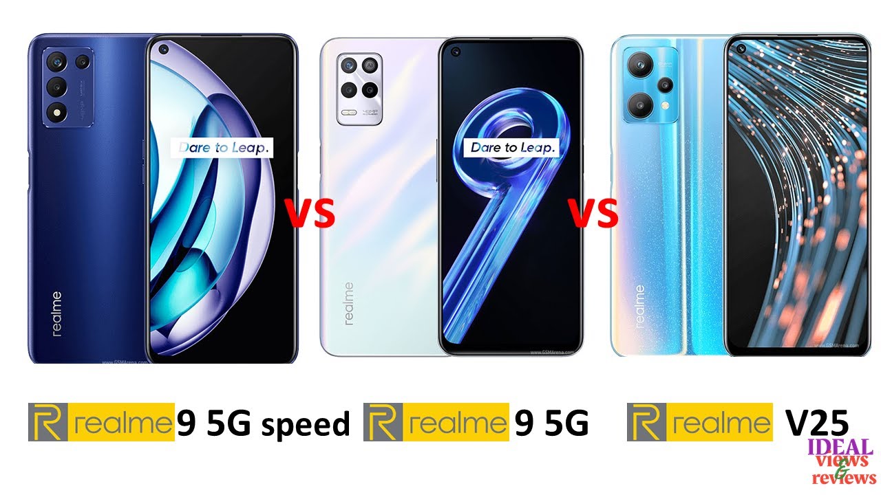 Realme 9 5G SE vs Realme 9 5G vs Realme V25 comparison