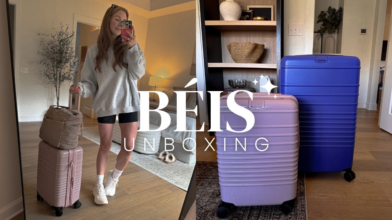 BÉIS UNBOXING: Large Check In Roller | Travel *MUST HAVES*