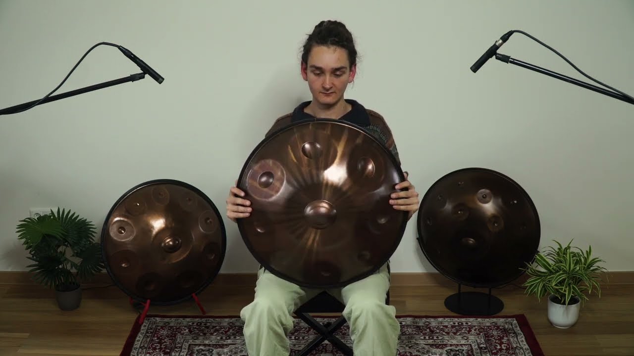 Aelo Handpan F2 Pygmy 9 | Edelstahl | F2/ F3 G Ab C Eb F G Ab