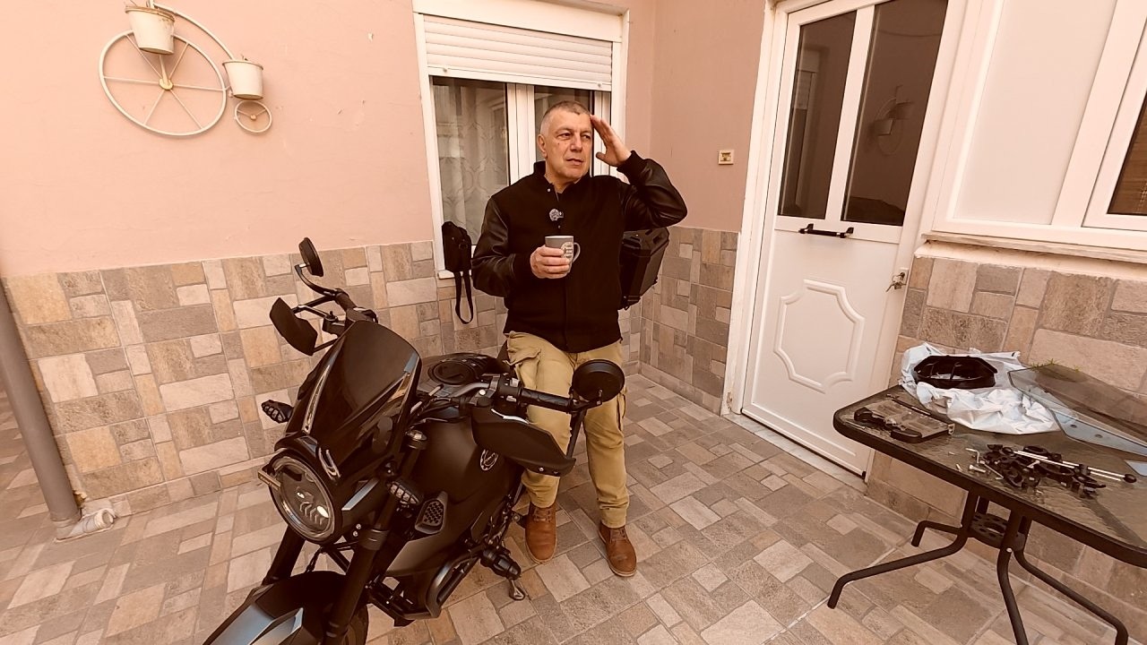 AMANNN .. ενα αξεσουάρ ακόμη στο Zontes G200 Scrambler !!