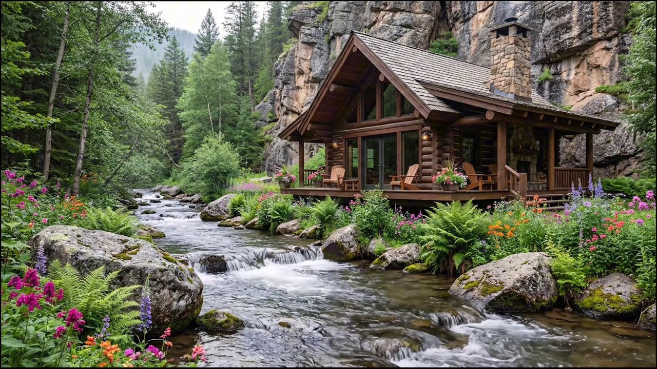 Hidden Canyon Cabin | Timeless Water and Forest Ambience