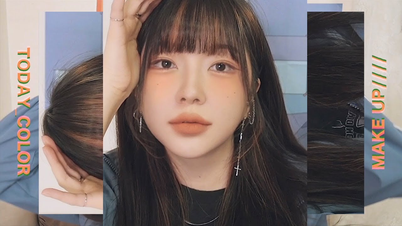 🦋노렌즈🦋유니크 빈티지 블러셔 메이크업
