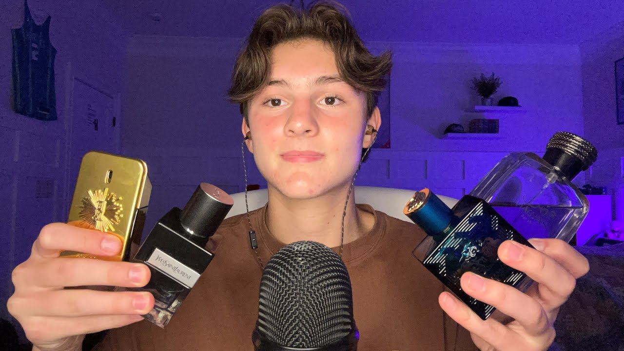 ASMR tapping on my colognes