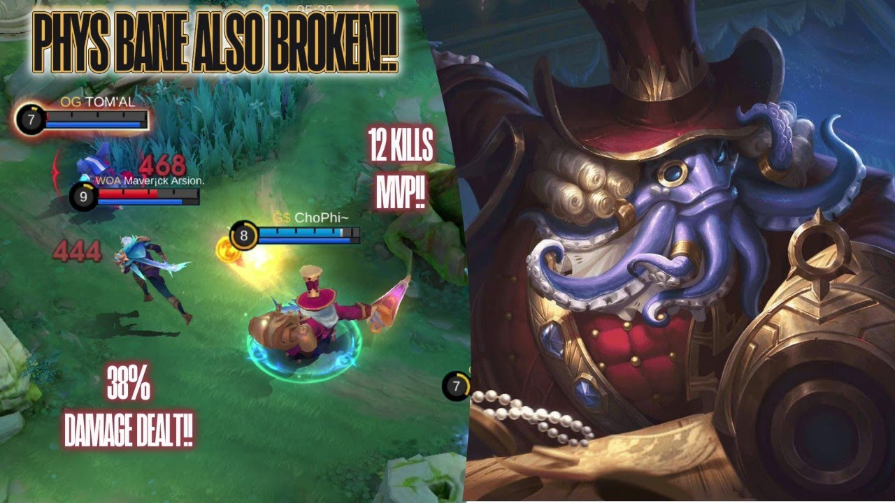 PHYSICAL BANE ALSO BROKEN!! | MLBB MYTHICAL GLORY RANKED GAMEPLAY