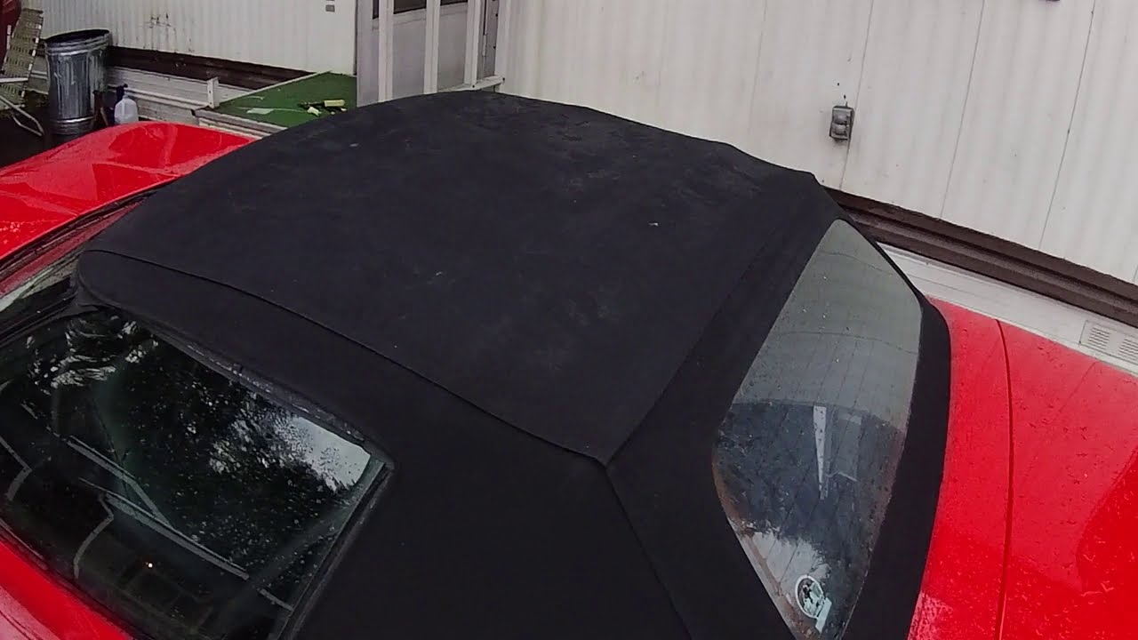 How to take the top down on C4 convertible and fixing rear release