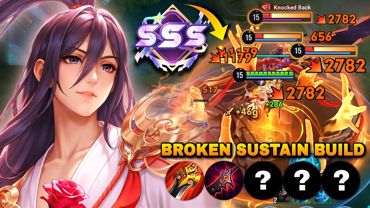 META BUILD! CHINA AUGRAN BROKEN SUSTAIN CAN EASILY WIN IN SOLO RANK! | HONOR OF KINGS