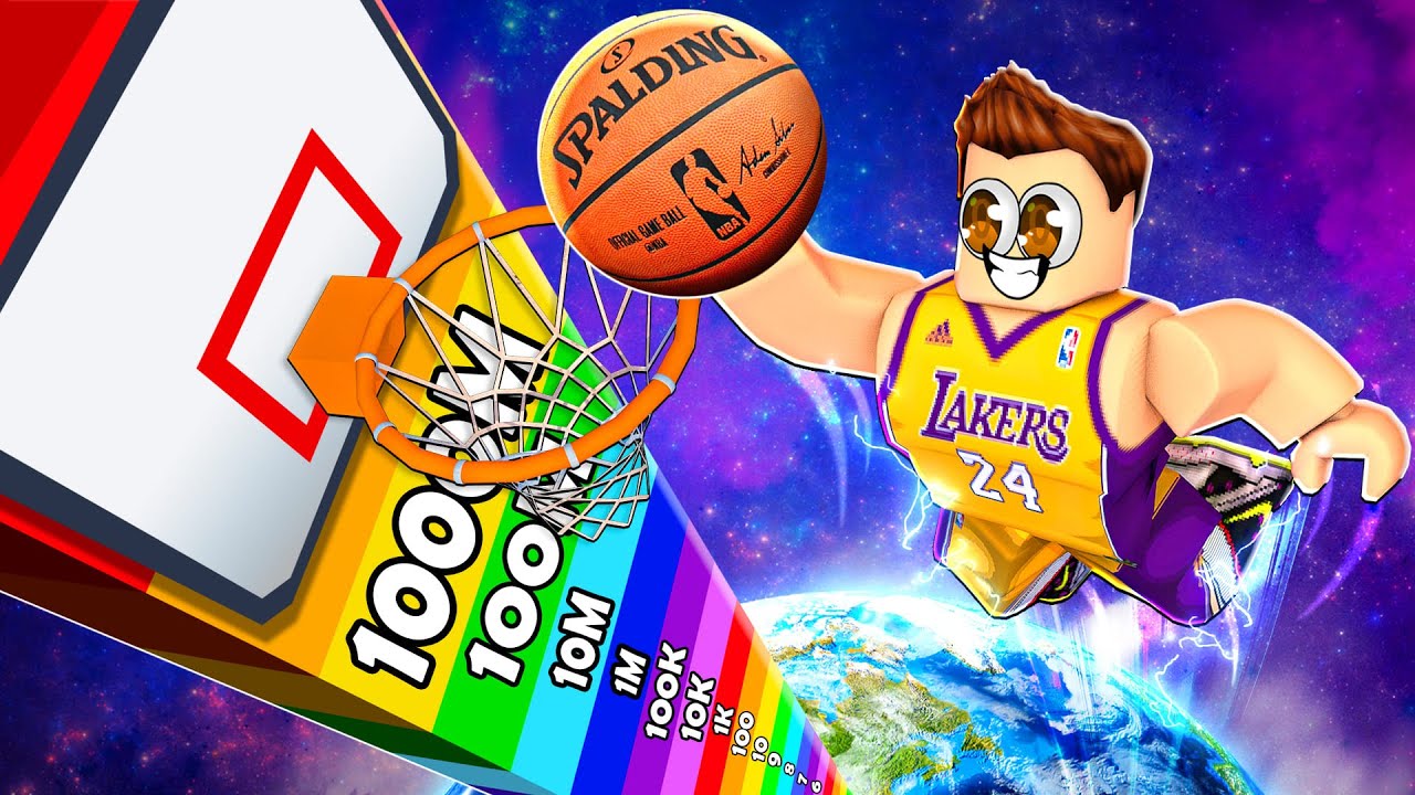 HOW FAR CAN I DUNK ? ROBLOX CHALLENGE !!