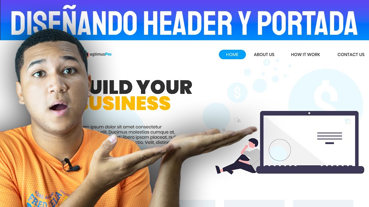 Como hacer un HEADER y PORTADA ANIMADA con HTML - CSS - JS | MagtimusPro