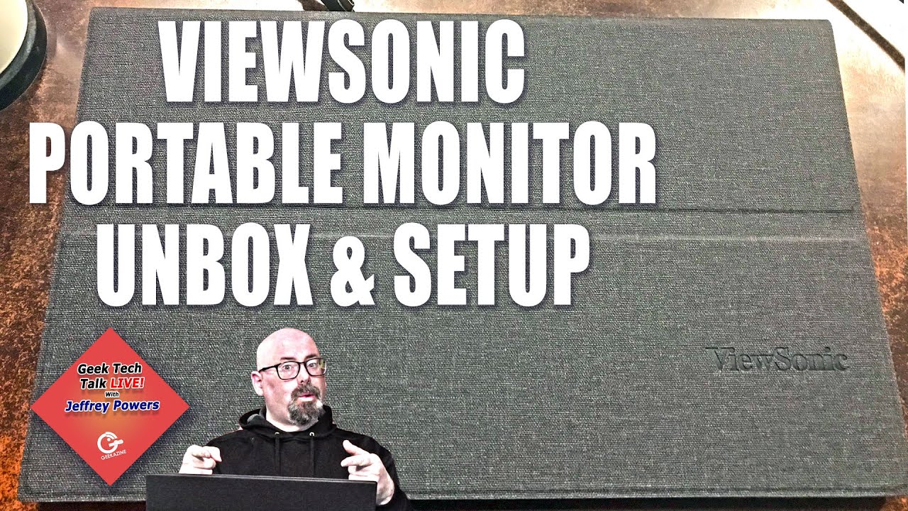 Портативный монитор Viewsonic VG1655 распакован
