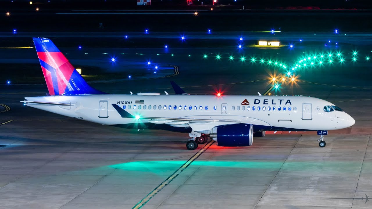 Delta's 1st A220-100 1st Visit to Houston IAH