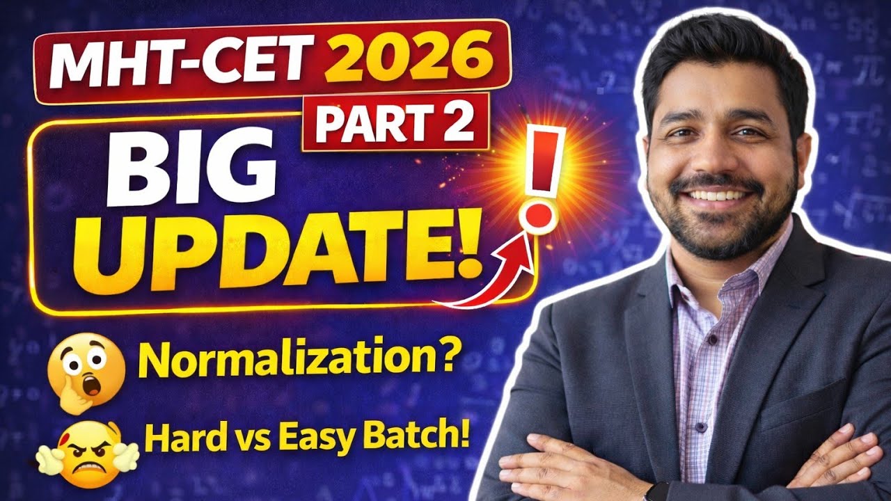 Normalization Process Kya hai? | MHT-CET 2026 | FAQ | Sachin Sir 