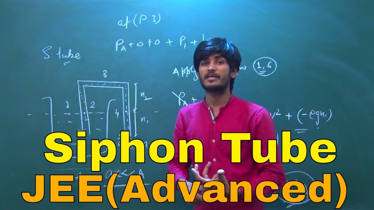 Siphon Tube || Very Important for JEE(Advanced) || IIT JEE Problems || By-Kartikey Sir(IIT BHU)
