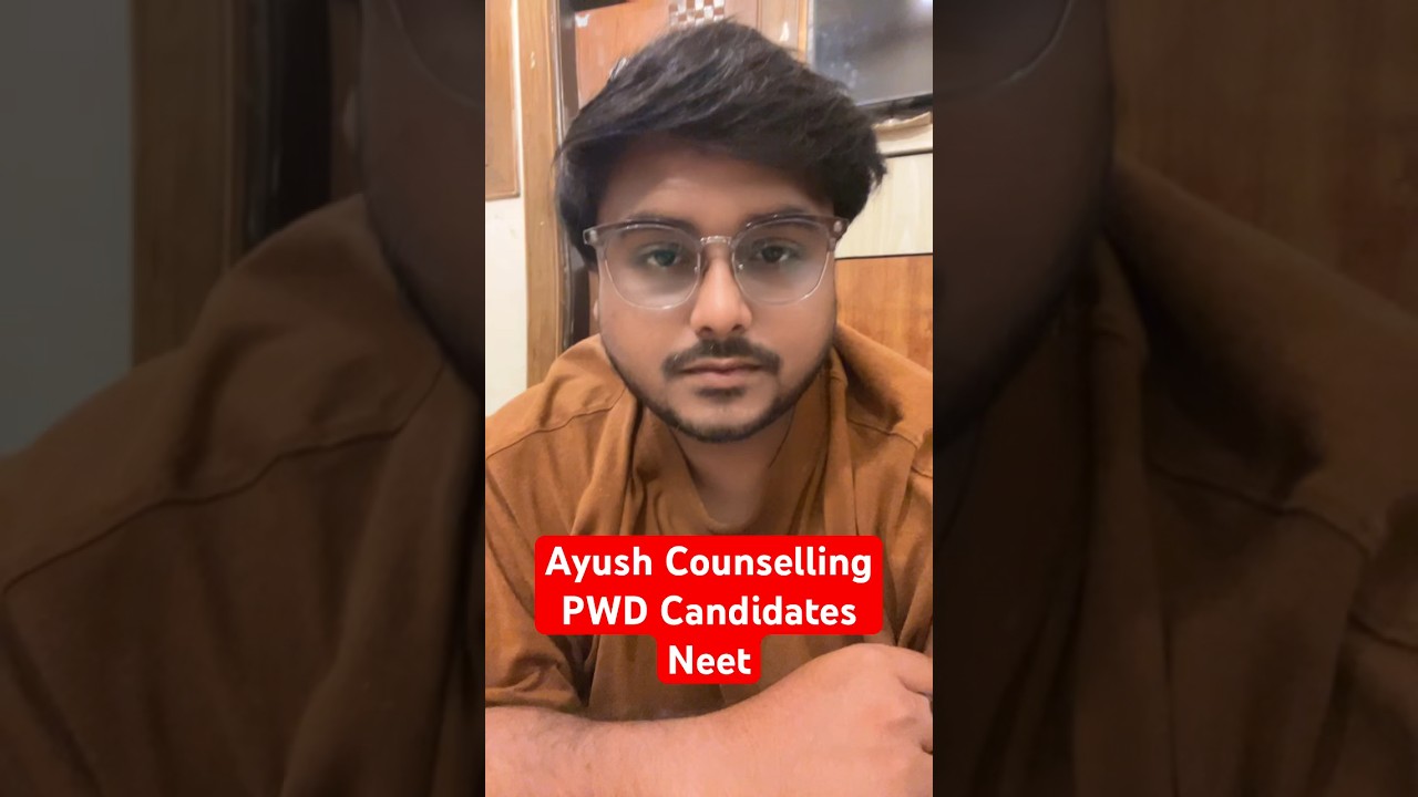 Ayush AACCC Counselling Neet UG 2024 PWD Candidates Disability Certificate #neet2024 #mccneet #bams