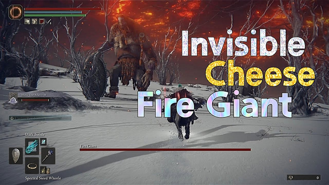 Elden Ring - Cheese Fire Giant - invisible Cheese