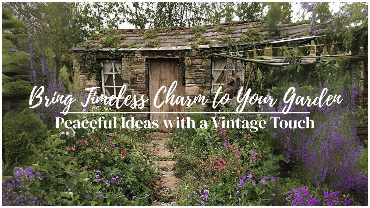 Vintage Garden Decorating Ideas for a Calm & Nostalgic Summer