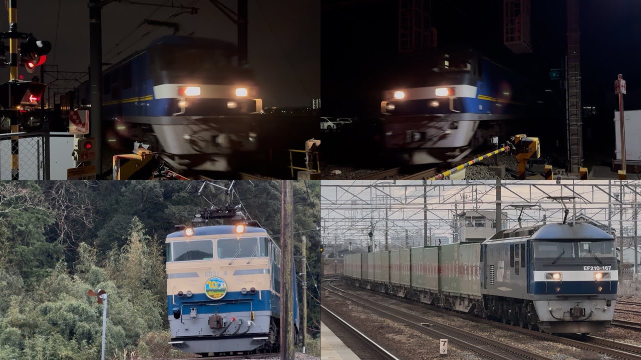 [貨物列車撮影記録] 桃太郎に追突されて連結器が無くなったコキや大井川鉄道12系客車列車など！