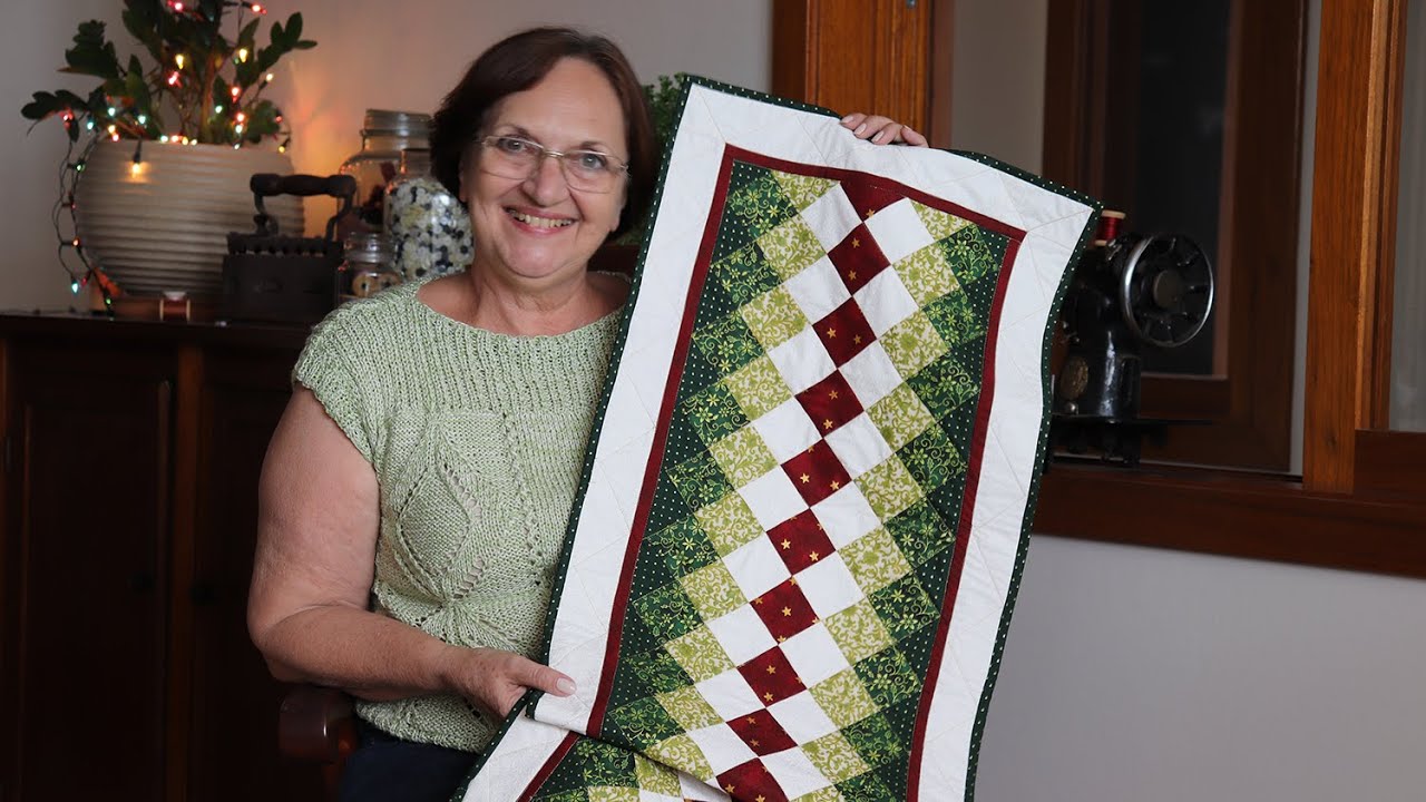 Aula passo a passo - Trilho de Mesa em Patchwork - técnica seminole