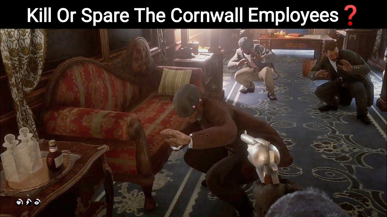 Hidden Detail If You SPARE The Cornwall Employees in Train after The Robbery - RDR2