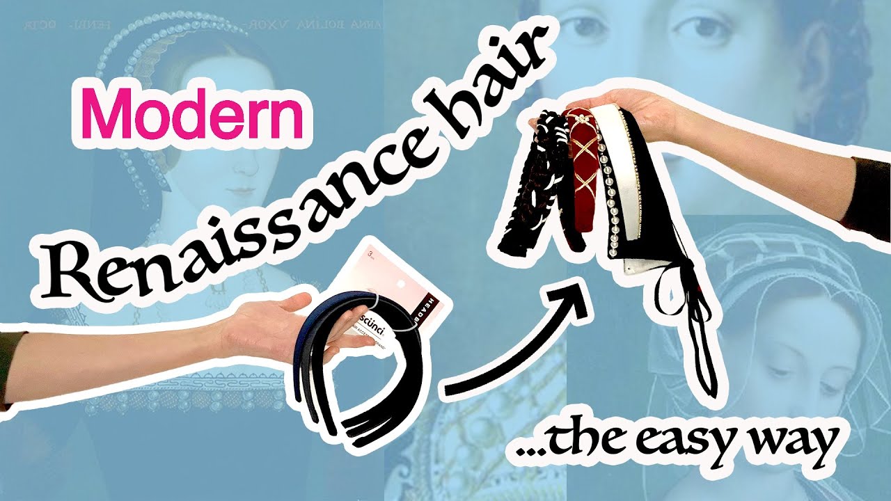 Let's make some historically inspired headbands based on Medieval, Reniassance, and Tudor hairstyles
