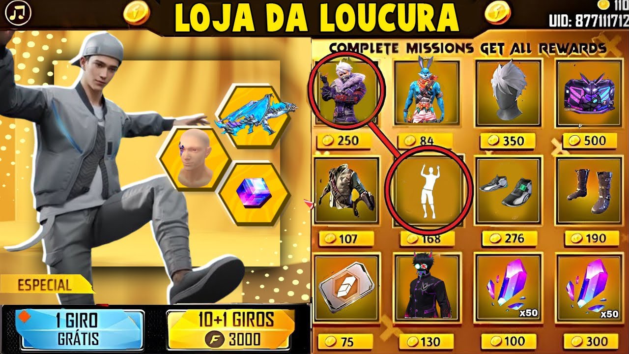 GARENA CONFIRMOU!! PEGUE PR&Ecirc;MIOS GR&Aacute;TIS, 1&ordm; COELH&Atilde;O, 1 EMOTE PARA TODOS, NOVIDADES FREE FIRE