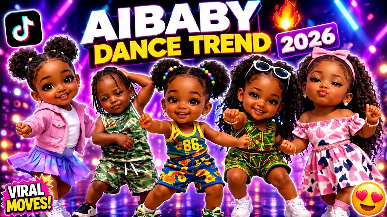 AIBABY dancing viral trends 💃💃😍tiktok moves  compilation🔥🔥