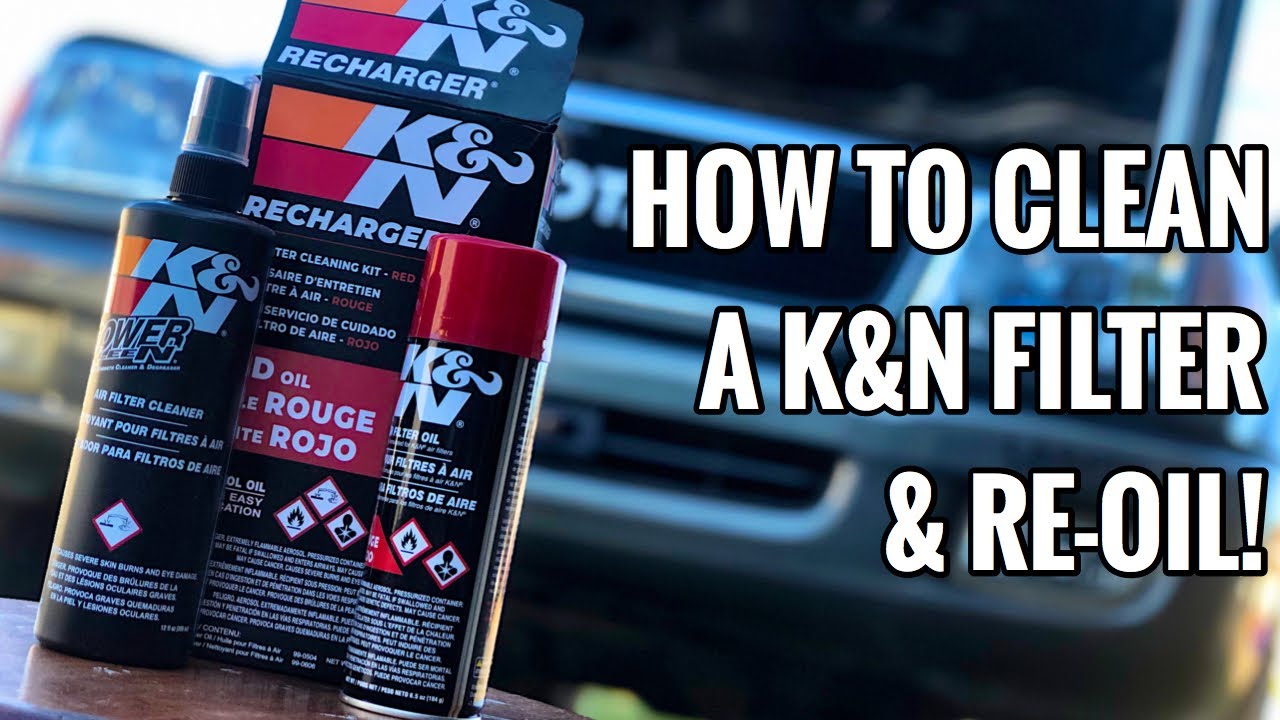 How to Clean a K&N Air Filter & Re-Oil, On My 100 Series Land Cruiser