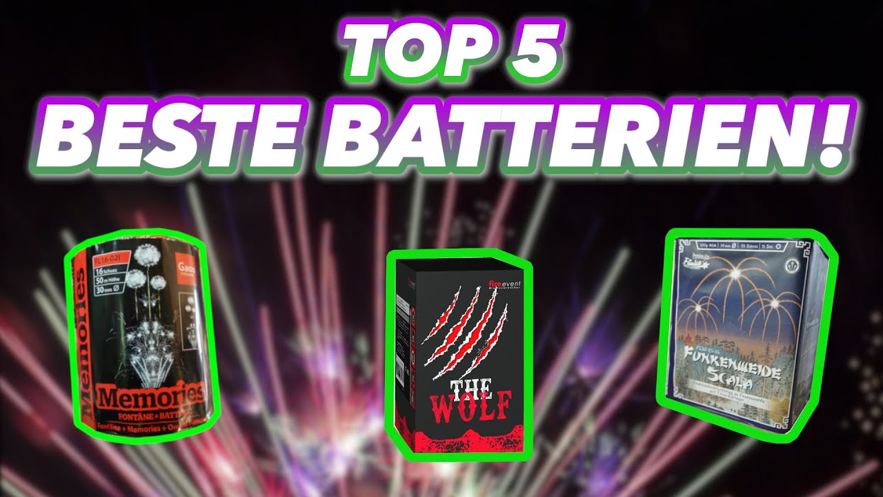 TOP 5 Beste F2 Batterien! Die besten Batterie für Silvester 😀😉😉