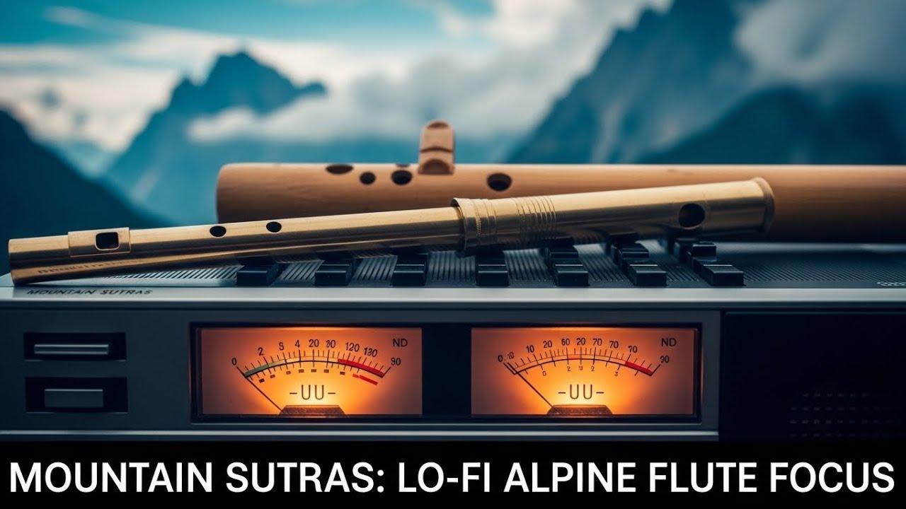 Mountain Sutras — Peaceful Lo-Fi Study with Tin Whistle, Quena, Shakuhachi & Ney (84 BPM, Fm)