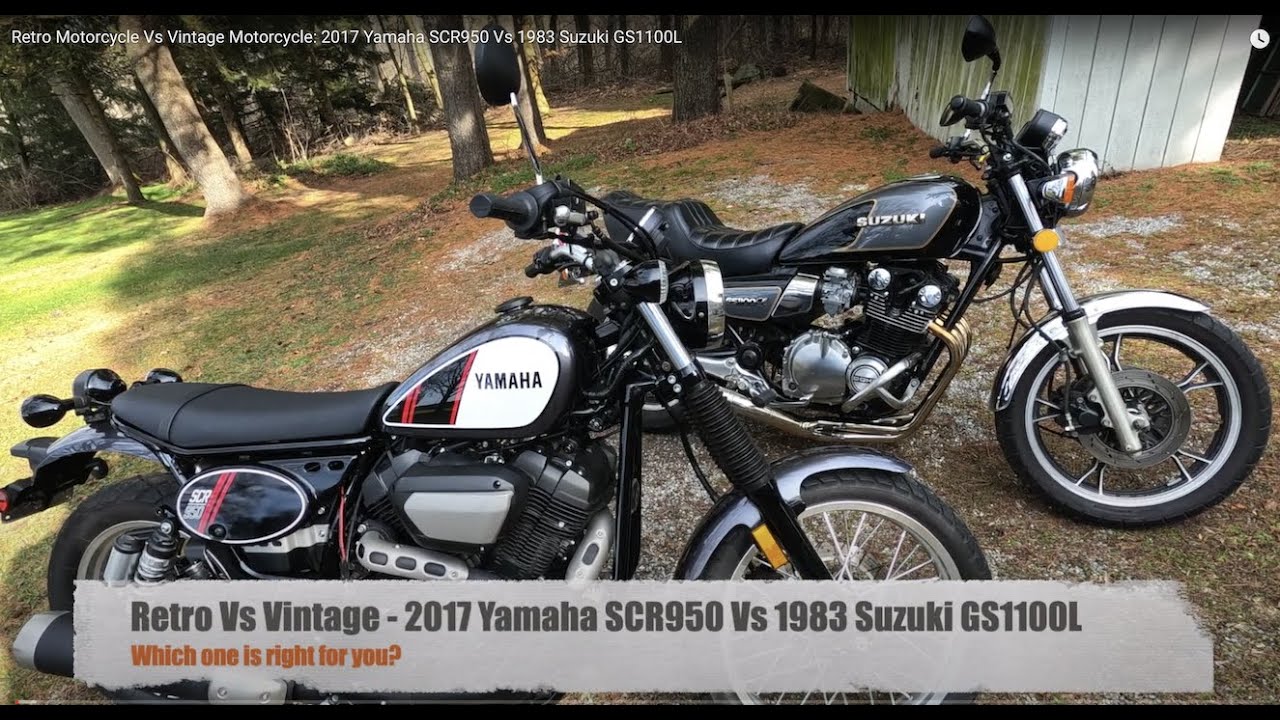Retro Motorcycle Vs Vintage Motorcycle: 2017 Yamaha SCR950 Vs 1983 Suzuki GS1100L
