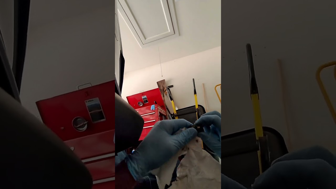 Working on my moms car