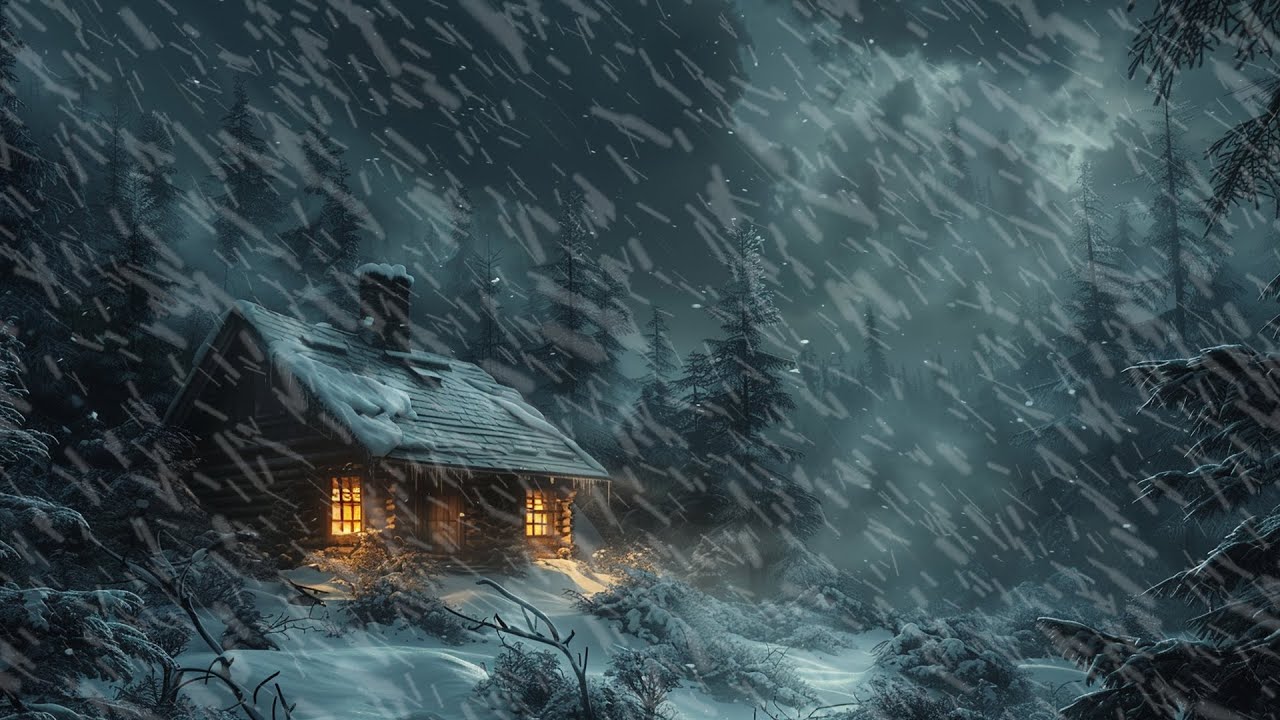 Let the Peaceful Symphony of a Snowstorm Icy Winds And Snowflakes Bring Calm to Your Mind & Body