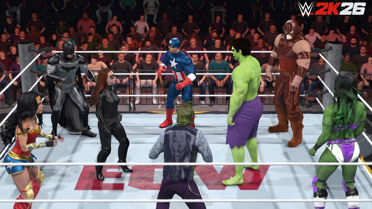 Marvel vs. DC - Королевская битва 20 суперзвезд - WWE 2K26